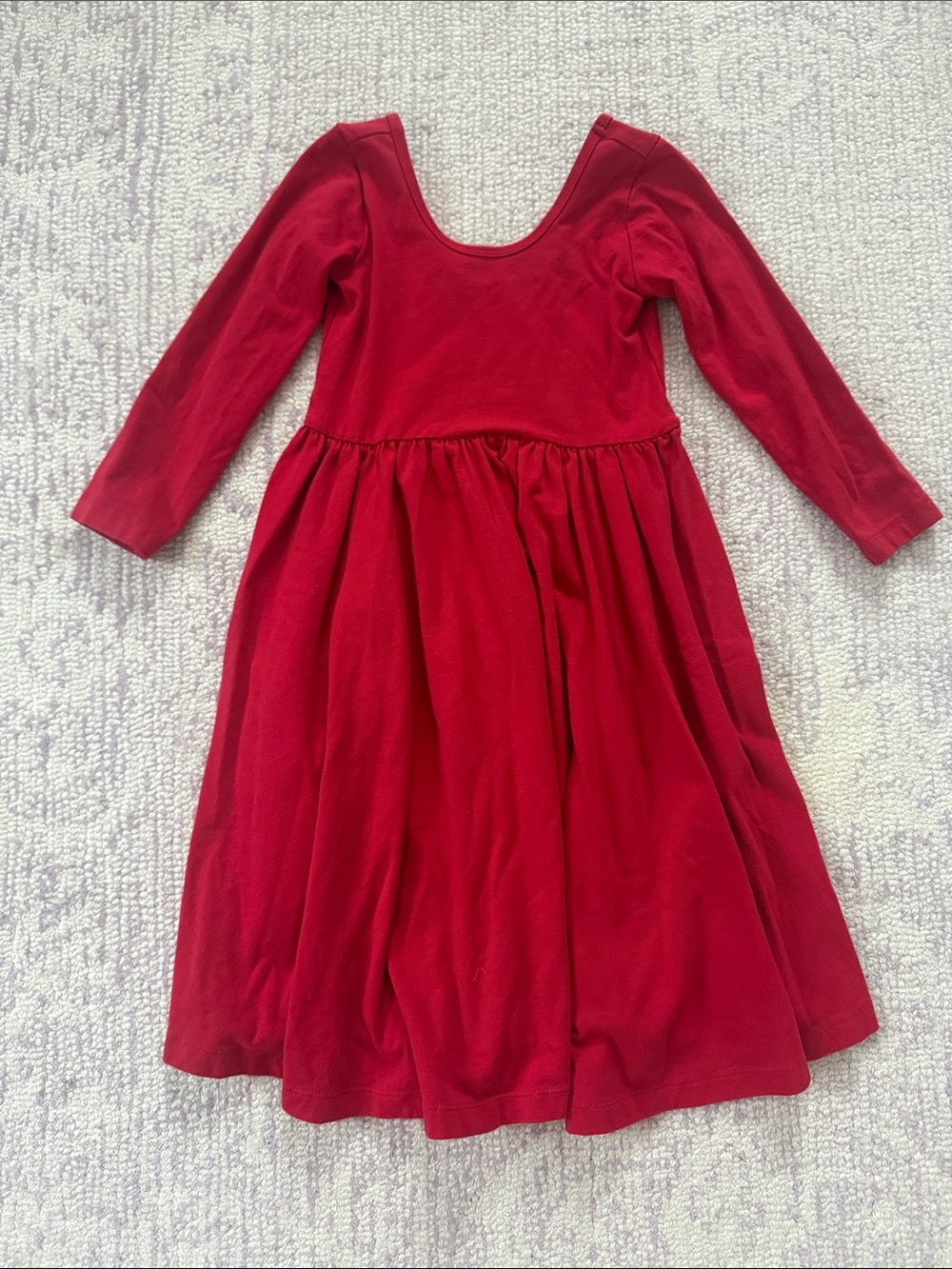 Alice + Ames Long Sleeve Red Ballet Dress